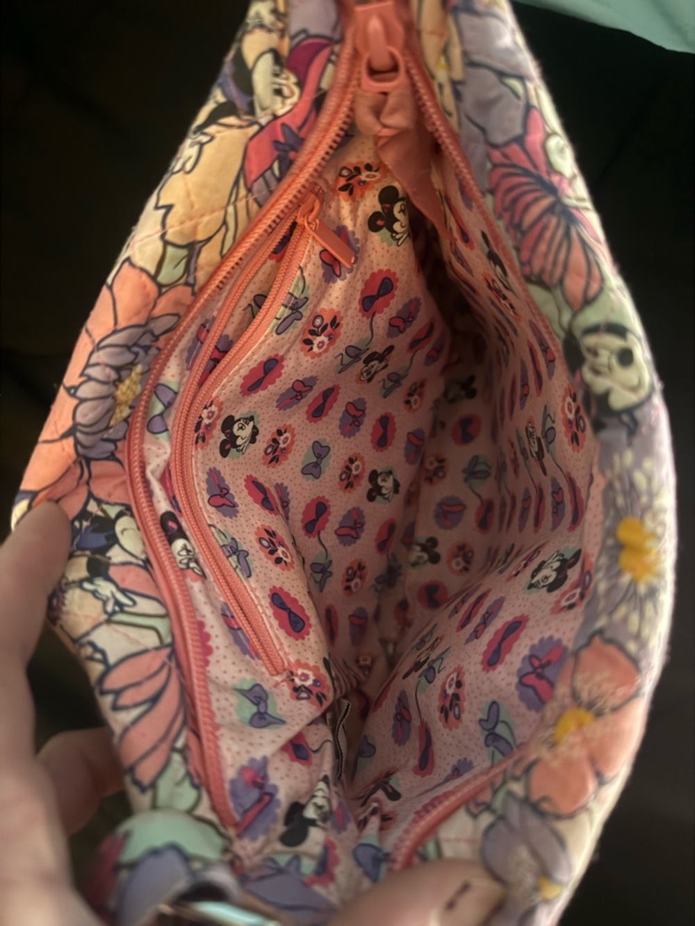 Vera Bradley Floral Crossbody Bag in Pink, Purple and Mint - Picture 4 of 4